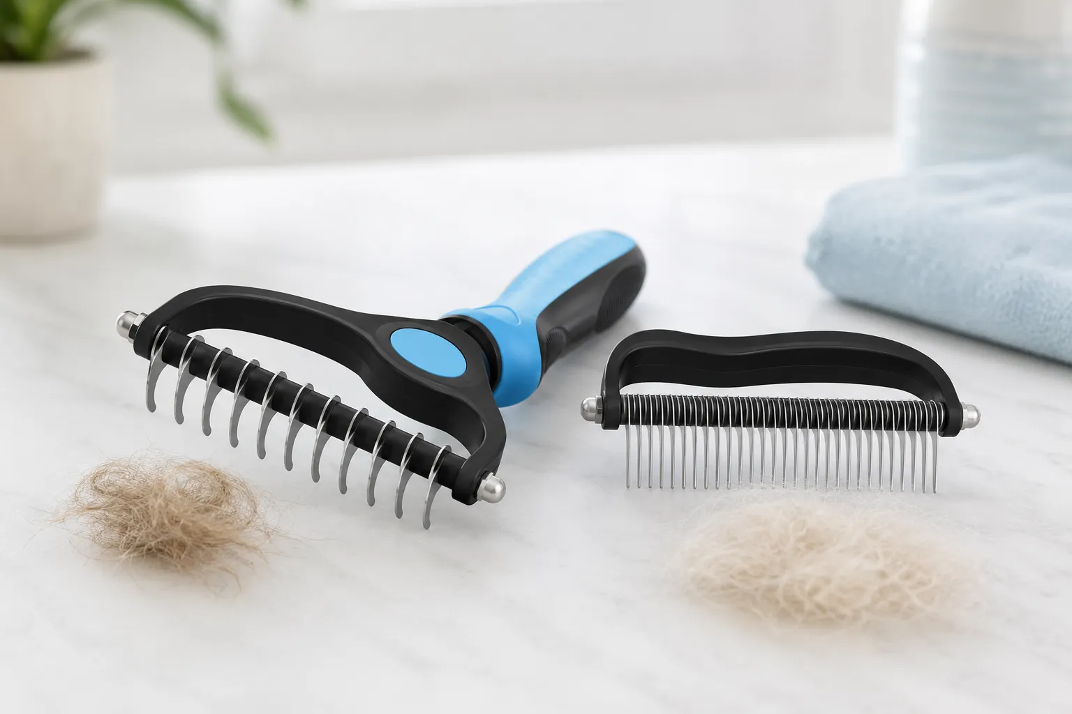 Docrok 9-tooth and 17-tooth undercoat rake sides