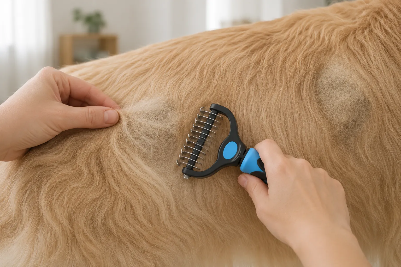 Docrok 9-tooth side for manageable tangles, not skin-level mats