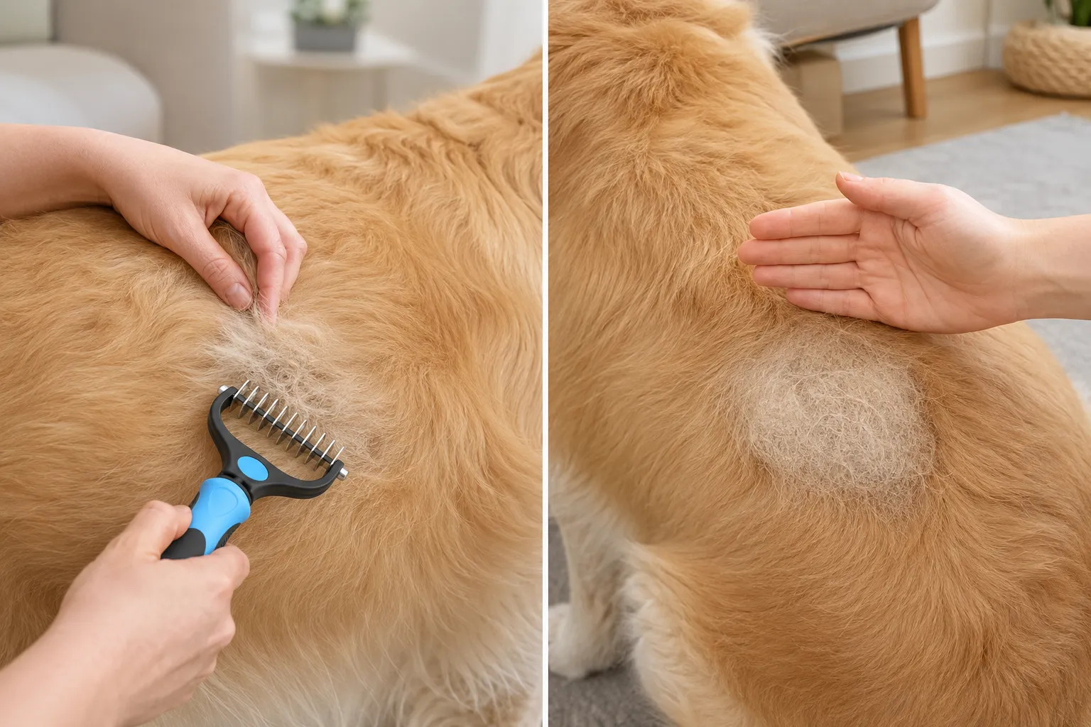 Docrok 9-tooth side for manageable tangles, not dense skin-level mats